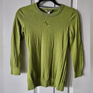 Banana Republic turtle green sweater, small